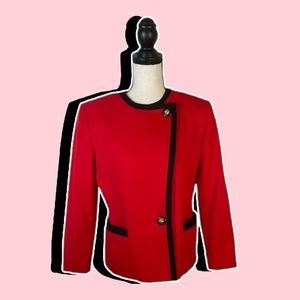 Vintage 80’s Structured Red Blazer